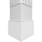 Ekena Millwork Craftsman Classic Square Non-Tapered Paisley Fretwork Column w/ Mission Capital & Mission Base CC1009ENPSLMIMI - alternate 2